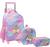 Kit Mochila Escolar Rodinhas Infantil Meninas Picolé Grande MIF5335-C ROSA-CLARO