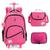 Kit Mochila Escolar Trolley Rodinha Juvenil Barbie Rosa Rosa