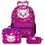 Kit Mochila Feminina Escolar de Rodinha Marie com Lancheira Rosa Fucsia