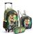 Kit Mochila Infantil de Rodinhas Seanite Dino 16" Verde