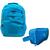 Kit  Mochila Infantil e Estojo Box Feminino Impermeável Nylon Resistente Kit Escolar Grande Azul Sport/Azul alça lateral