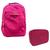 Kit  Mochila Infantil e Estojo Box Feminino Impermeável Nylon Resistente Kit Escolar Grande Pink Sport/Pink
