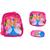 Kit Mochila Infantil Escolar Lancheira Térmica Estojo Costas Princesa