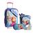 Kit Mochila Infantil Frozen Tam G Rodinhas Rosa silv