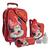 Kit Mochila Infantil Minnie Mouse Rodinhas Vermelho