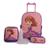 Kit Mochila Infantil Princesa Sofia Rodinha Lancheira Termica Mochila Esc