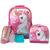 Kit Mochila Infantil Unicórnio Fantasy Rodinhas 2019 Rosa