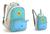 Kit Mochila Lancheira Térmica Pré Escolar Creche Infantil Azul