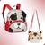 Kit mochila pets infantil costas + lancheira Vermelho