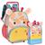 Kit Mochila Pets Infantil Feminina Carrinho Animais Lancheira Rodinhas Girafinha