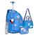 Kit Mochila Rodinha Estojo Lancheira Rebecca Bonbon RB Meninas Colegial Juvenil Escolar Lançamento RB24001 Azul c/ Squeeze