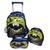 Kit Mochila Rodinha Infantil Menino Batman Escolar 3 Peças Azul