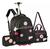 Kit Mochila Teans Infantil Ou Creche Feminina Rodinha Lancheira Estojo Preto