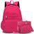 Kit Mochila Unissex Ajustavel Colorida E Lancheira Luxo Resistente Escolar Cabe Notebook Livros Espaçosa Linda Moderna Rosa Pink