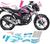 Kit Moto Adesivo Completo Titan 160 2022 - 2023 Rosa