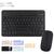 Kit Mouse E Teclado Sem Fio Compacto Bluetooth Preto