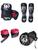 Kit Muay Thai Luva Caneleira Bolsa+ Band.Bucal Talenttos Sport Fight Vermelho