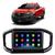Kit Multimídia Android Fiat Strada 2022 2023 2024 9 Polegadas Tv Online GPS Bluetooth Wi-Fi Rádio USB Black Piano com Prata