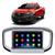 Kit Multimídia Android Fiat Strada 2022 2023 2024 9 Polegadas Tv Online GPS Bluetooth Wi-Fi Rádio USB Prata com Black Piano