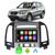 Kit Multimidia Carplay Android Auto Santa Fé 2006 A 2012 7" Comando Por Voz Siri Youtube Spotify 3 Furos Botões