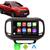 Kit Multimídia Fiat Toro 2016 17 18 19 20 21 22 2023 9" Android Auto CarPlay GPS TV Online Spotify Waze Preto com Marrom