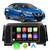 Kit Multimídia Nissan Versa 2021 2022 2023 7" Android-Auto/CarPlay Tv Online Bluetooth Espelhamento Black Piano com Prata