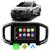 Kit Multimidia Strada 2022 2023 2024 7" CarPlay Android Auto Google Voz Siri Espelhamento GPS Tv Online Black Piano Friso Prata