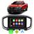 Kit Multimidia Strada 2022 2023 2024 7" CarPlay Android Auto Google Voz Siri Espelhamento GPS Tv Online Preto Friso Prata