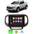 Kit Multimidia Toro 2016 2017 2018 2019 2020 2021 2023 7" Android Auto CarPlay Voz Google e Siri Tv Online  Black Piano com Vinho
