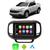 Kit Multimidia Toro 2016 2017 2018 2019 2020 2021 2023 7" Android Auto CarPlay Voz Google e Siri Tv Online  Preto com Marrom