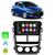 Kit Multimidia Yaris 2018 19 20 21 22 23 2024 7" Android Auto CarPlay Gps Tv Voz Google Siri Bluetooth  Ar Analógico Black Piano Friso Cromado