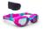 Kit Óculos de Natação Infantil Profissional com Estojo Rosa azul
