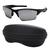 Kit Óculos De Sol Masculino Esportivo Com Proteção UV 400 Ultra Leve P/ Caminhada Corrida E Ciclismo + Estojo Com Ziper Md, 01 preto c, Espelhado