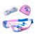 Kit Óculos e Touca de Natação Infantil Hero Band Coleção Cores Rosa golfinho