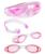 Kit óculos juvenil de Natação Piscina para meninos e meninas Rosa