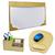Kit Organizador De Mesa Escritório - Office Designer Odp1690 Ouro Light
