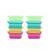 Kit pacote 8 potes retangulares coloridos multiuso pratico casa e organização Sortidas
