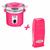 Kit Panela Termocera Megabell 400g Com REFIL + Aparelho Aquecedor de CeraRoll On pink