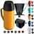 Kit Para Café Garrafa Térmica Roma 1 Litro Com Suporte para Filtro de Café 102/103 Açucareiro 350 ML AMARELO