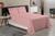 Kit para cama casal padrão com 2 lençois e 2 fronhas 400 fios micropercal toque macio Rosê