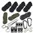 Kit Para Fazer Pulseira 7 Paracord Fechos Tesoura Agulha Ntk Preto