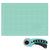 Kit Patchwork Scrapbook Base de Corte 60x45 ou 30x45 Cores Verde Rosa Preto Tiffany + Cortador Circular 45mm Verde,60x45 Tiffany