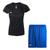 Kit Penalty X Camiseta + Calção Feminino Preto, Azul