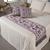 Kit Peseira Cama Com Almofadas Cheias King 5 Pçs Jacquard Vinho