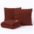 Kit Peseira Manta Cama Queen Sala Sofa 230x60cm + 2 Capas de Almofada Trico Toquio Terracota