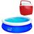 Kit Piscina Inflável PVC 2500L Belfix C/ Cooler 18Lts MOR Vermelho