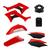 Kit Plástico Amx Completo Honda Crf 250f Vermelho / Preto - Acessório Preto