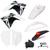 Kit Plástico Amx Premium Crf 230 Com Adesivos e Lanterna Traseira Branco, Branco, Adesivo preto