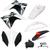 Kit Plástico Amx Premium Crf 230 Com Adesivos e Lanterna Traseira Branco, Preto, Adesivo preto