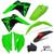 Kit Plástico Amx Premium Crf 230 Com Adesivos e Lanterna Traseira Verde, Verde, Adesivo preto